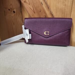 Coach Wyn Wristlet CC487 B4/Deep Berry NWT!